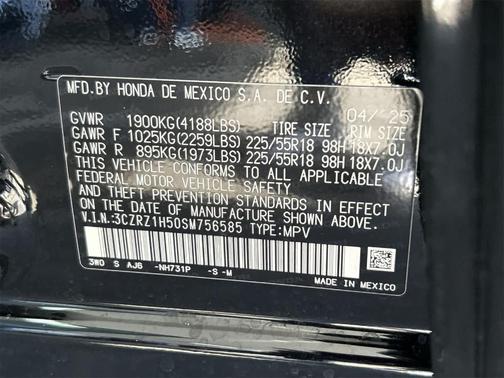 2025 Honda HR-V Sport