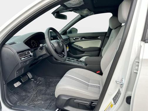 Platinum White Pearl 2025 Honda Civic Hybrid Sport