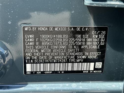 2026 Honda HR-V EX-L