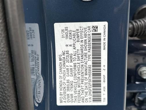 2026 Honda Civic Sport