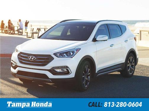Frost White Pearl 2018 Hyundai Santa Fe Sport 2.4L