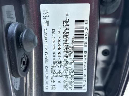 Magnetic Gray Metallic 2021 Toyota Tacoma SR