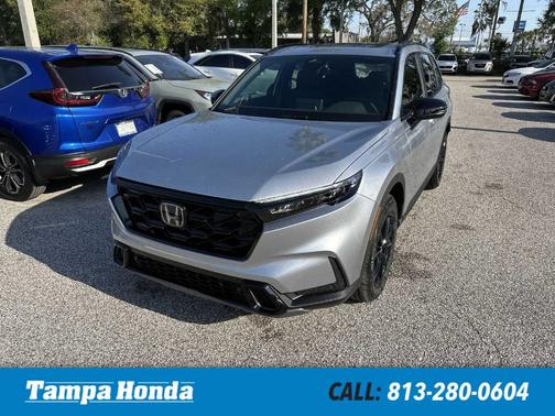 Solar Silver Metallic 2026 Honda CR-V Hybrid Sport-L