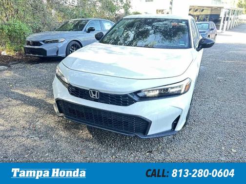 Platinum White Pearl 2026 Honda Civic Sport