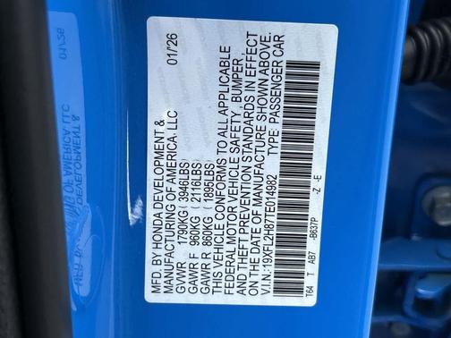 2026 Honda Civic Sport