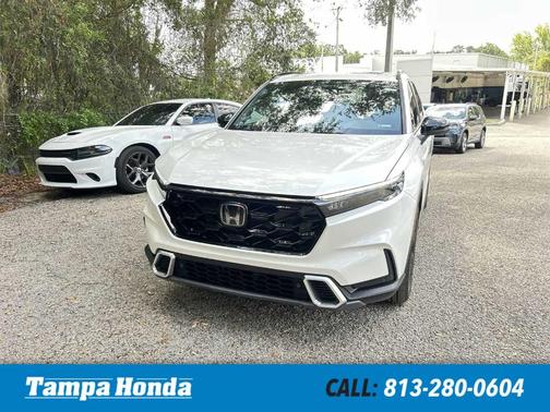 Platinum White Pearl 2026 Honda CR-V Hybrid Sport Touring
