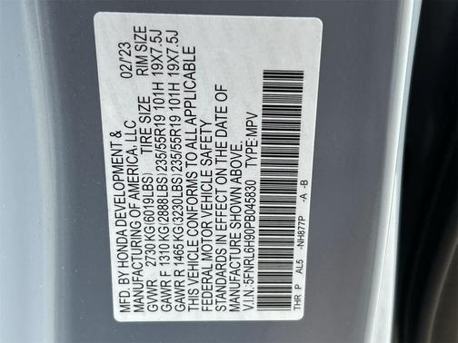 2023 Honda Odyssey Elite