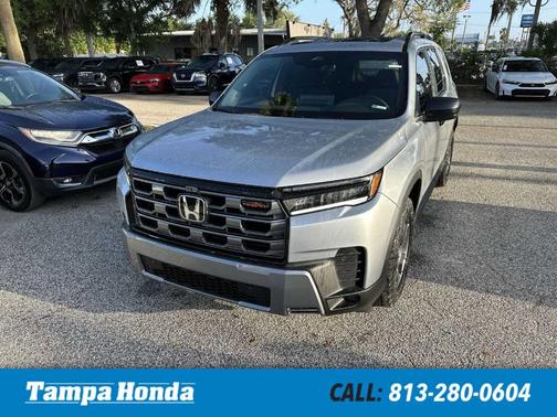 Solar Silver Metallic 2026 Honda Pilot TrailSport