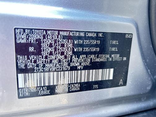 Silver Sky Metallic 2023 Toyota RAV4 XLE Premium