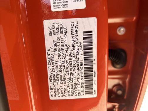 Sunset Orange 2026 Honda Passport TrailSport Blackout
