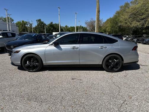 Solar Silver Metallic 2026 Honda Accord Hybrid Sport-L