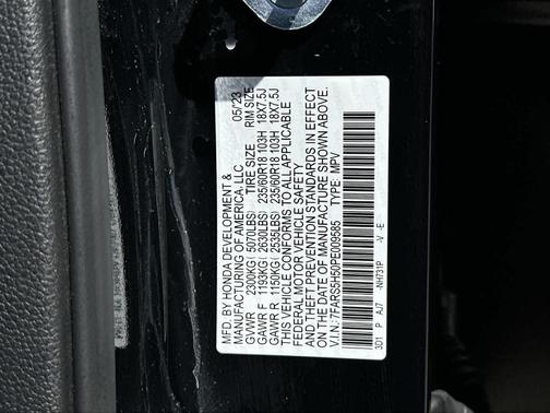 Black 2023 Honda CR-V Hybrid