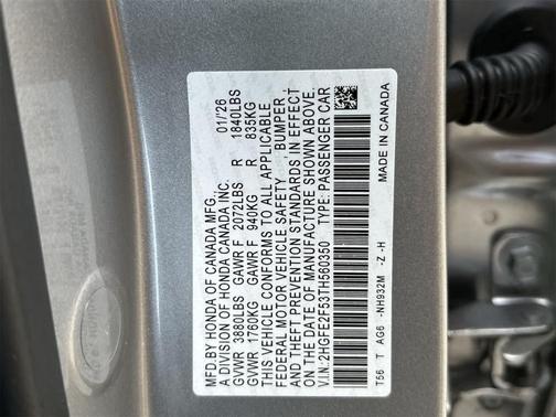 2026 Honda Civic Sport