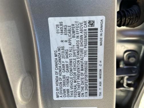 2026 Honda Civic Sport