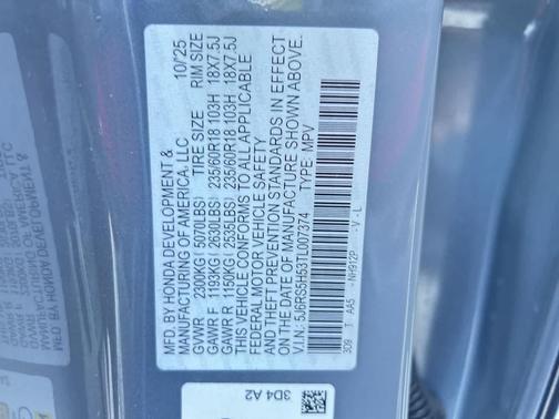 Urban Gray Pearl 2026 Honda CR-V Hybrid Sport