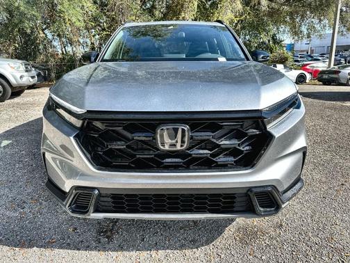Solar Silver Metallic 2025 Honda CR-V Hybrid Sport