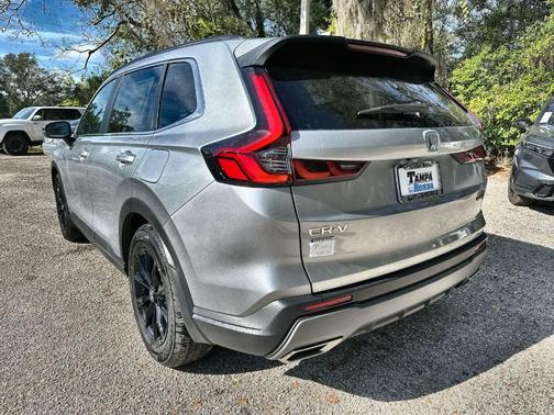Solar Silver Metallic 2025 Honda CR-V Hybrid Sport