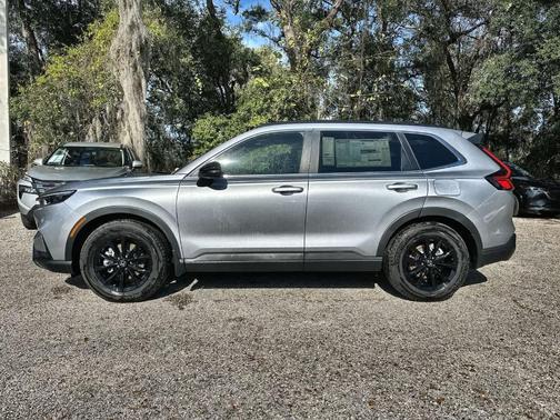 Solar Silver Metallic 2025 Honda CR-V Hybrid Sport