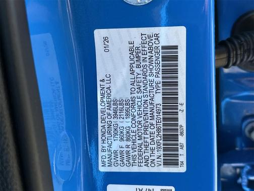 2026 Honda Civic Sport