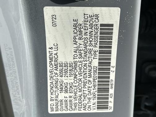 2023 Honda Civic Sport Touring