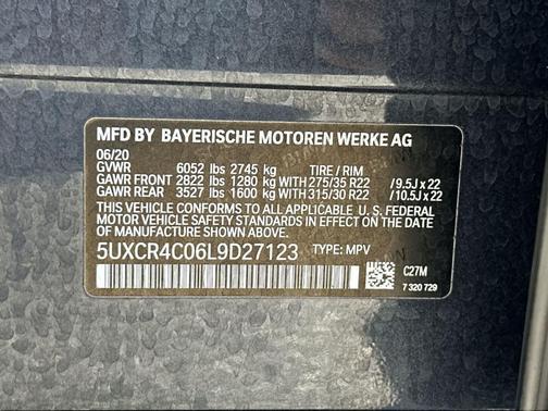 Arctic Gray Metallic 2020 BMW X5 sDrive40i