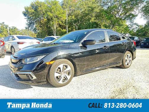 Crystal Black Pearl 2019 Honda Civic LX