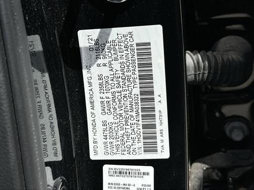 2021 Honda Accord Sport SE