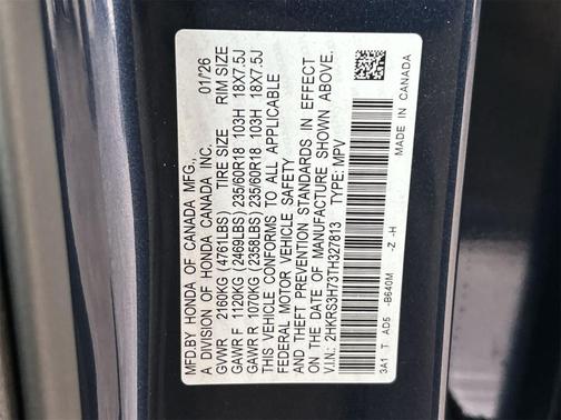 2026 Honda CR-V EX-L