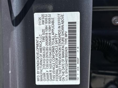 2026 Honda Pilot EX-L