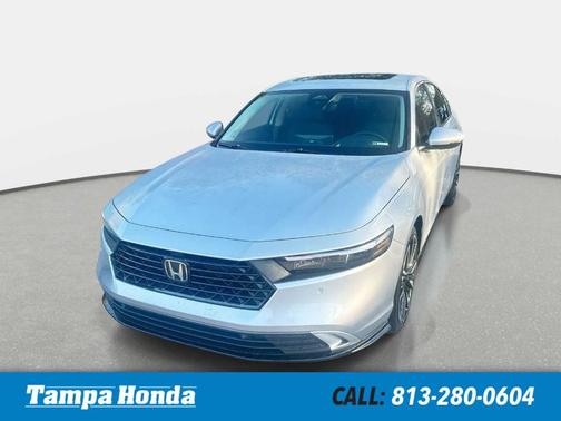 Solar Silver Metallic 2026 Honda Accord Hybrid Touring