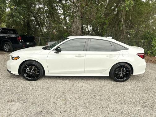 Platinum White Pearl 2025 Honda Civic Hybrid