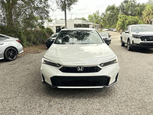Platinum White Pearl 2025 Honda Civic Hybrid