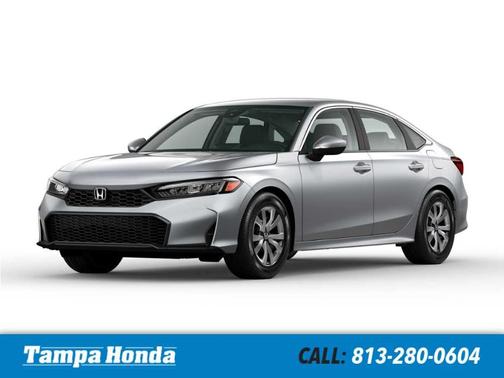 Platinum White Pearl 2026 Honda Civic LX