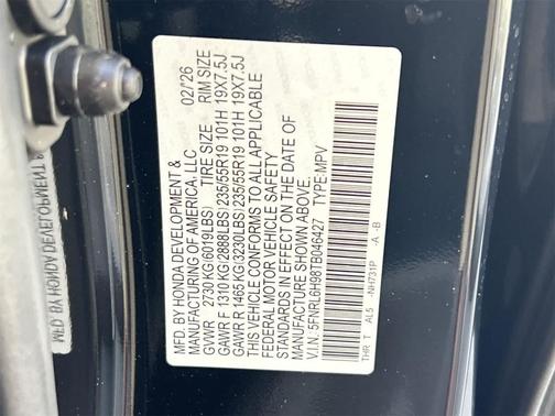 2026 Honda Odyssey Elite