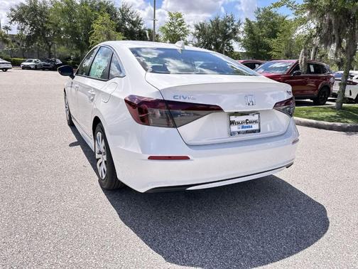 Platinum White Pearl 2026 Honda Civic LX