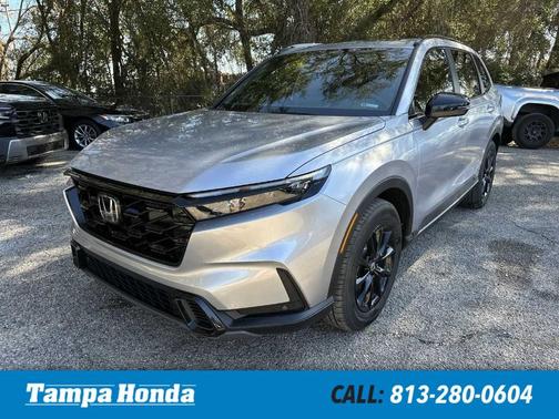 Solar Silver Metallic 2026 Honda CR-V Hybrid Sport-L