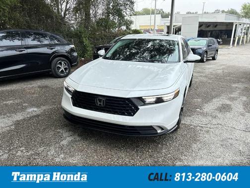 Platinum White Pearl 2024 Honda Accord Hybrid Touring