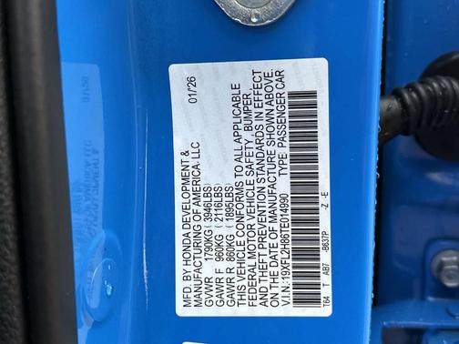 2026 Honda Civic Sport