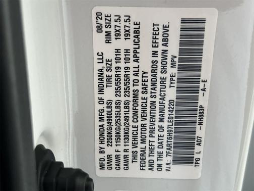 2020 Honda CR-V Hybrid Touring