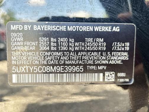 Jet Black 2021 BMW X3 xDrive30i