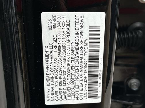 2026 Honda Pilot EX-L