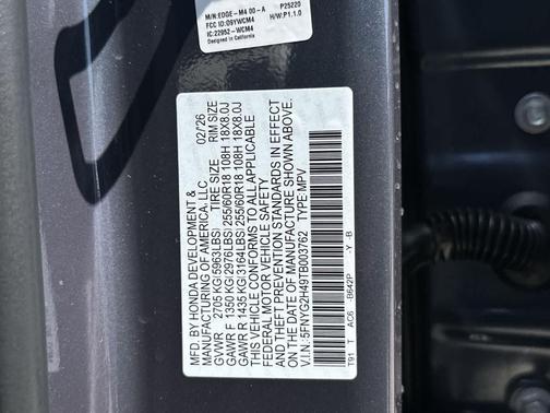 Smoke Blue 2026 Honda Pilot EX-L