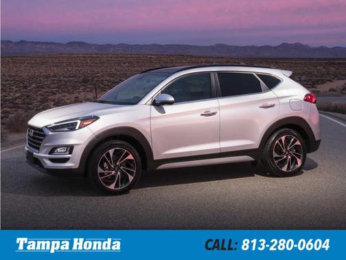 Coliseum Gray 2019 Hyundai TUCSON Night