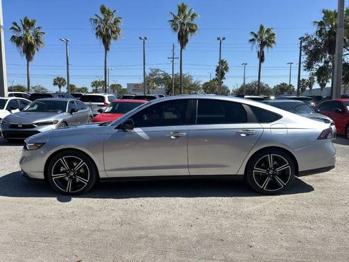 Solar Silver Metallic 2026 Honda Accord Hybrid Sport