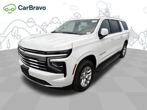 Summit White 2025 Chevrolet Suburban LT