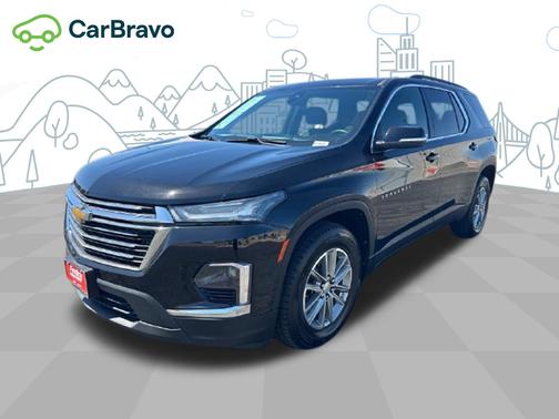 Mosaic Black Metallic 2023 Chevrolet Traverse LT Cloth