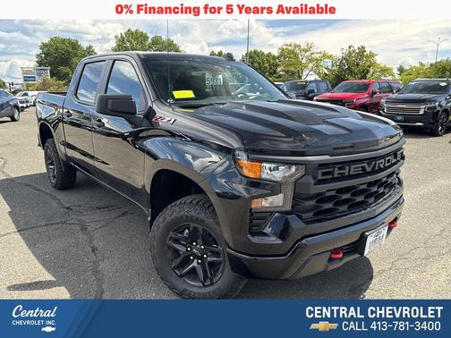 Black 2026 Chevrolet Silverado 1500 Custom Trail Boss