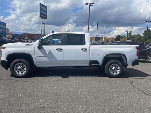 Summit White 2026 Chevrolet Silverado 2500 Crew Cab, Standard Bed, WT, 4WD