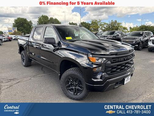 Black 2026 Chevrolet Silverado 1500 Custom Trail Boss