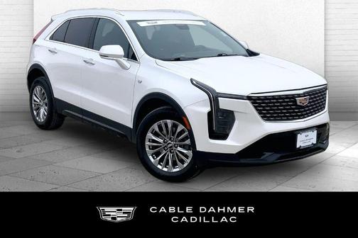 Crystal White Tri-Coat 2024 Cadillac XT4 Premium Luxury